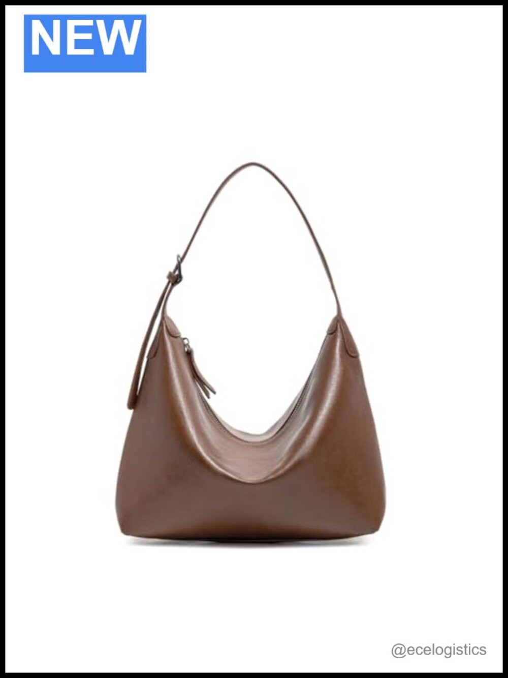 Genuine Leather Slouchy Hobo Purse Women Shoulder Crossbody Handbag